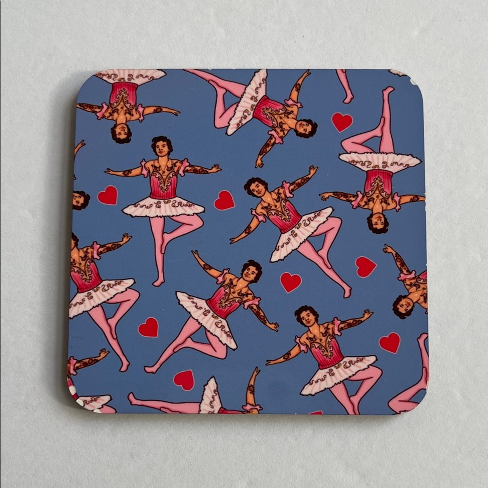 Harry Styles Ballet Dancer Coaster Ballerina Cork Back NWT